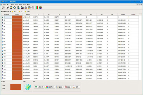 印染电脑测配色系统基础数据库建立原理及应用